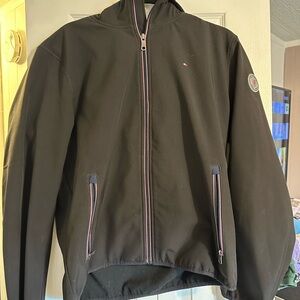 Tommy Hilfiger Black Windbreaker with Hood
